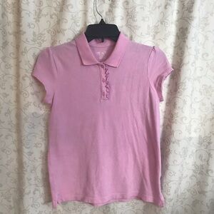 The Children’s Place Big Girls Pink Polo Shirt Size XL 14